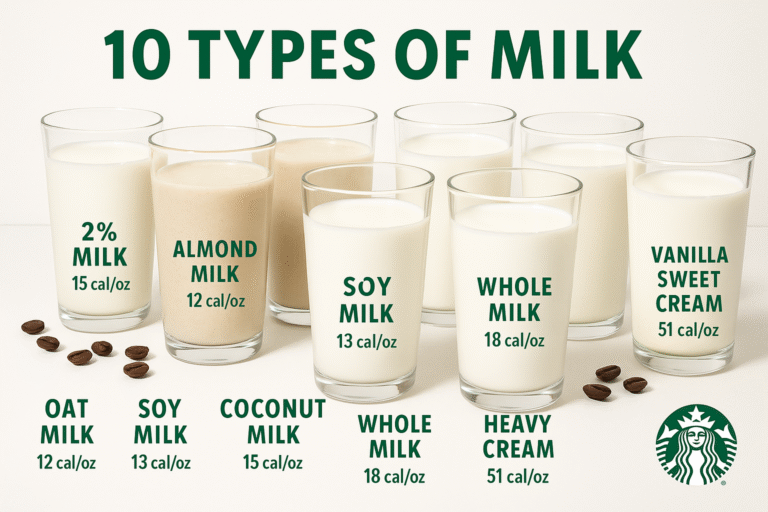 The Complete Guide to Starbucks Milk Options and Calorie Counts