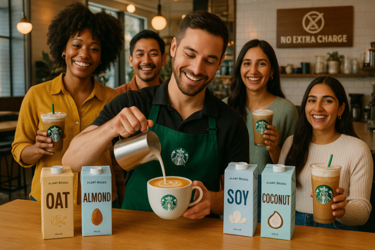 Finally! Starbucks Says Goodbye to That Annoying Non-Dairy Milk Fee